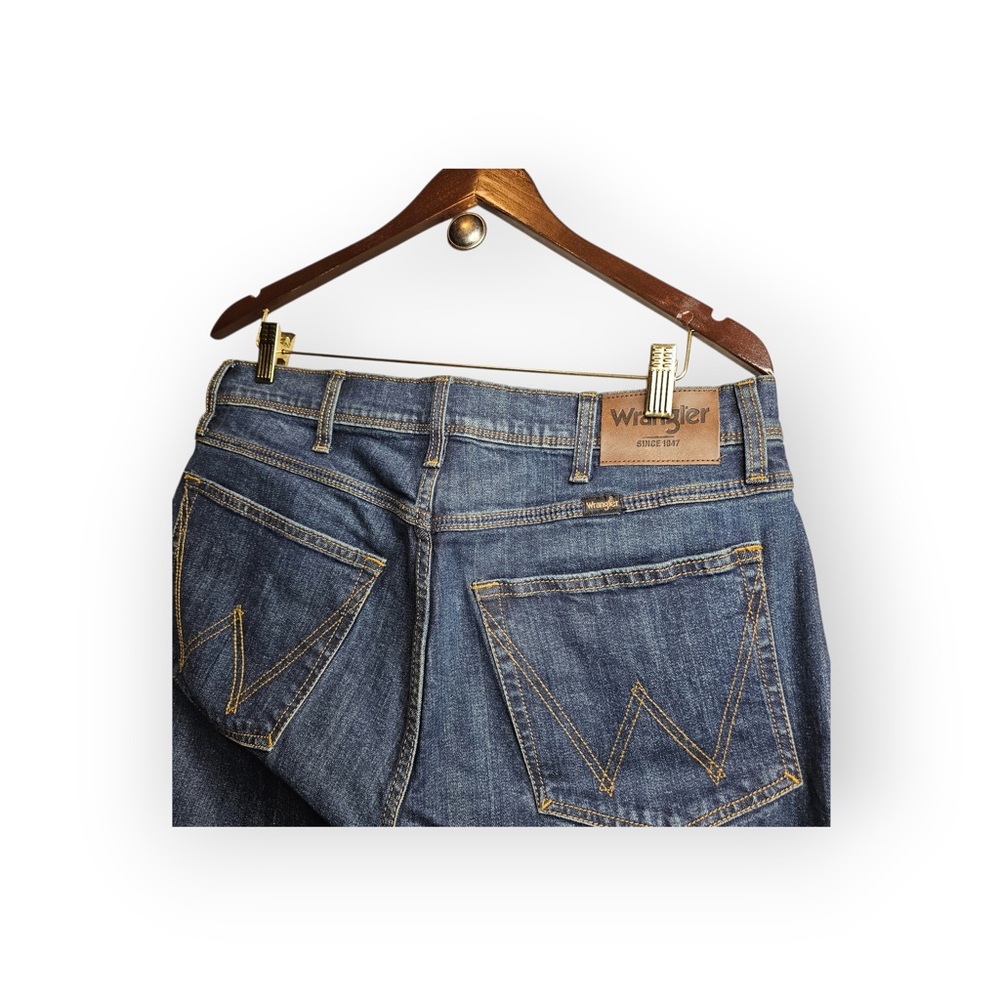 Wrangler Men’s Regular Fit Straight Leg Blue Jeans 34x34 - Picture 7 of 7
